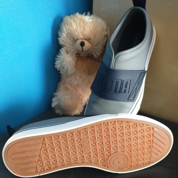 Like New Slip-On Gray Pumas - Picture 2 of 4